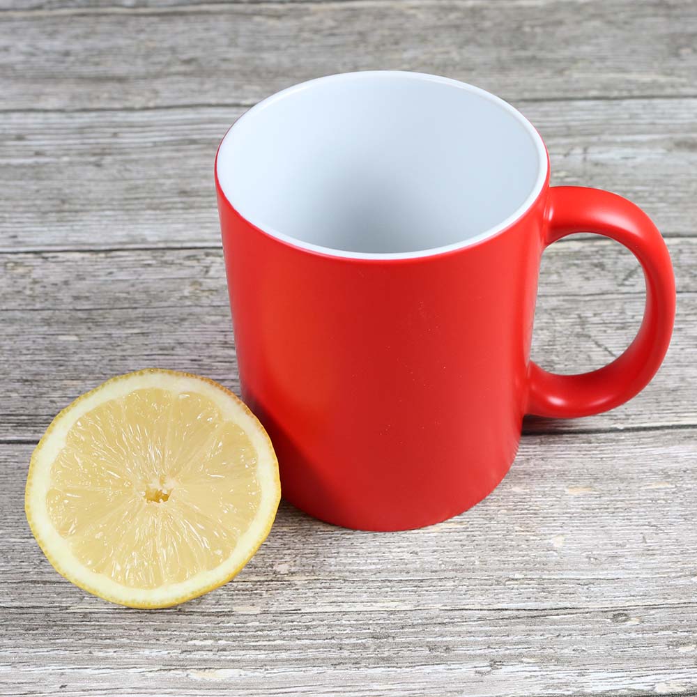 Tasse neonfarben rot