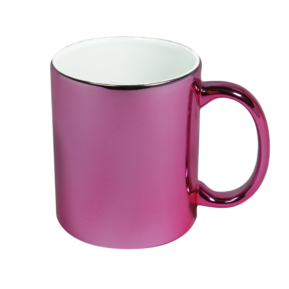 Metallic-Effekt Tasse rosa