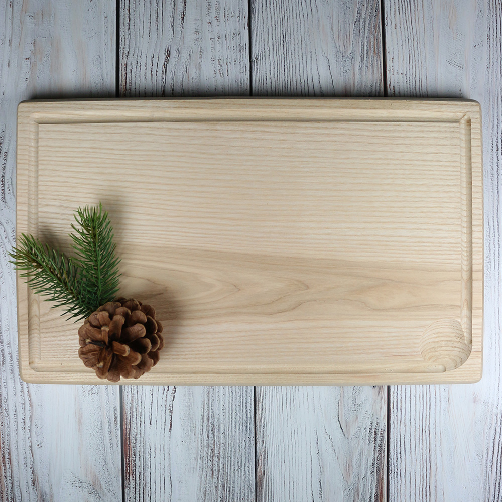 Tranchierbrett mit Saftrille 35 x 22 cm