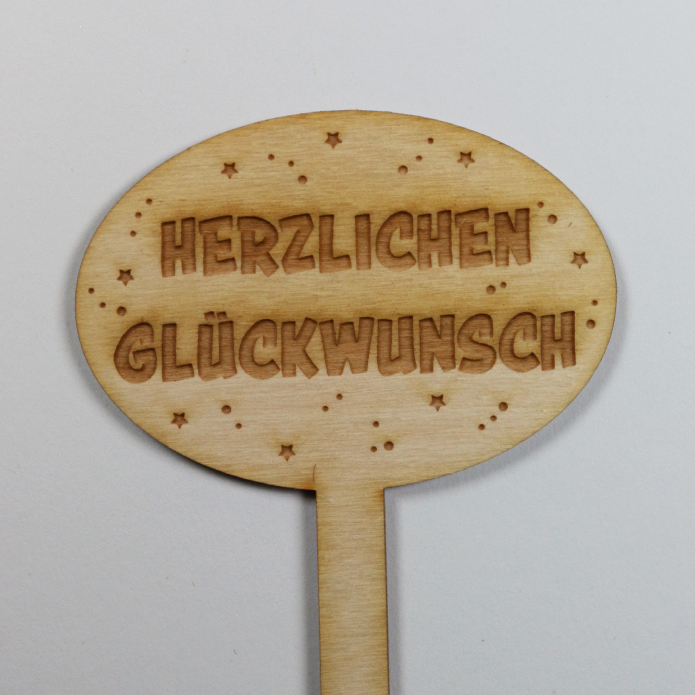 Pflanzenstecker "Herzlichen Glückwunsch"