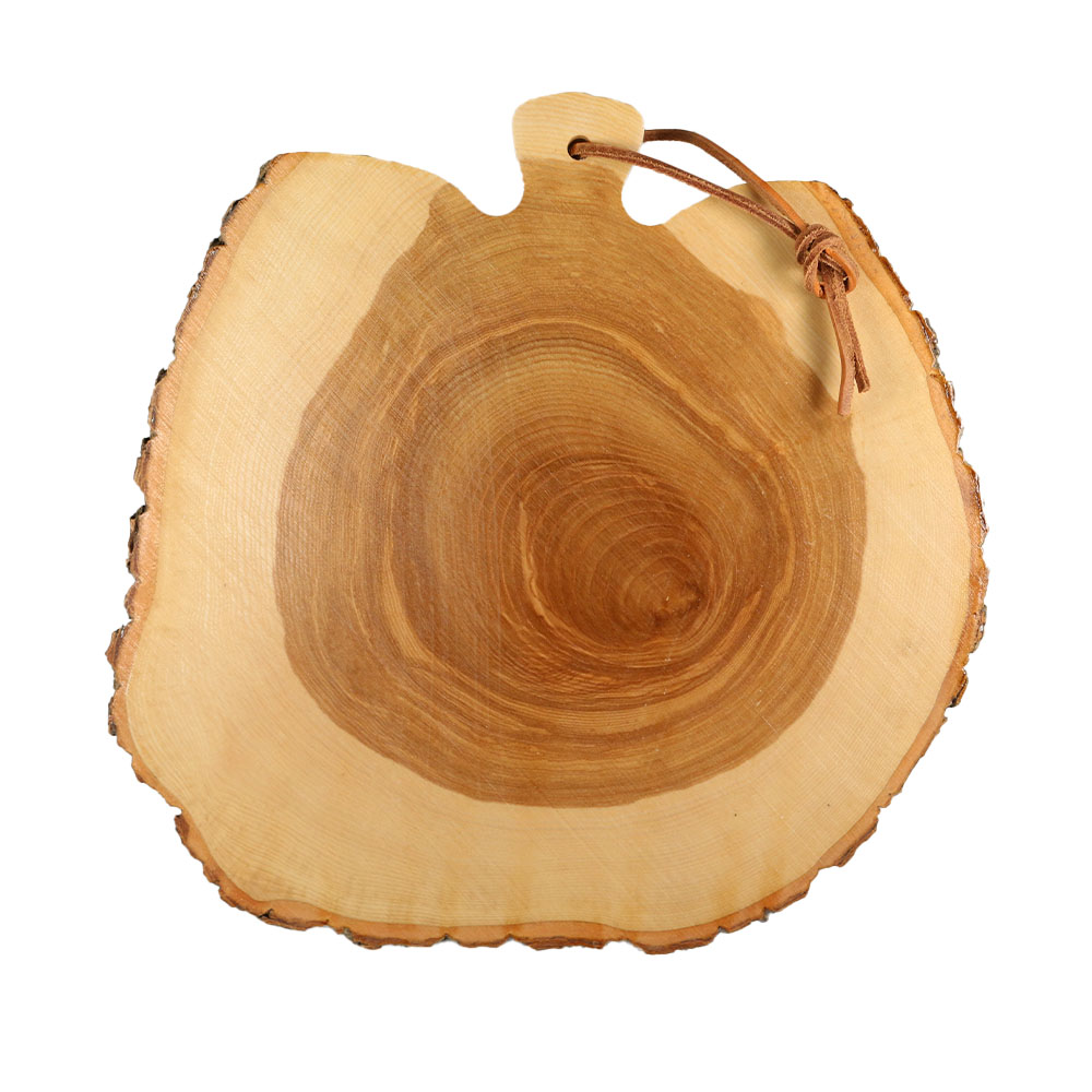 Rindenscheibe in Apfelform 23-26 cm