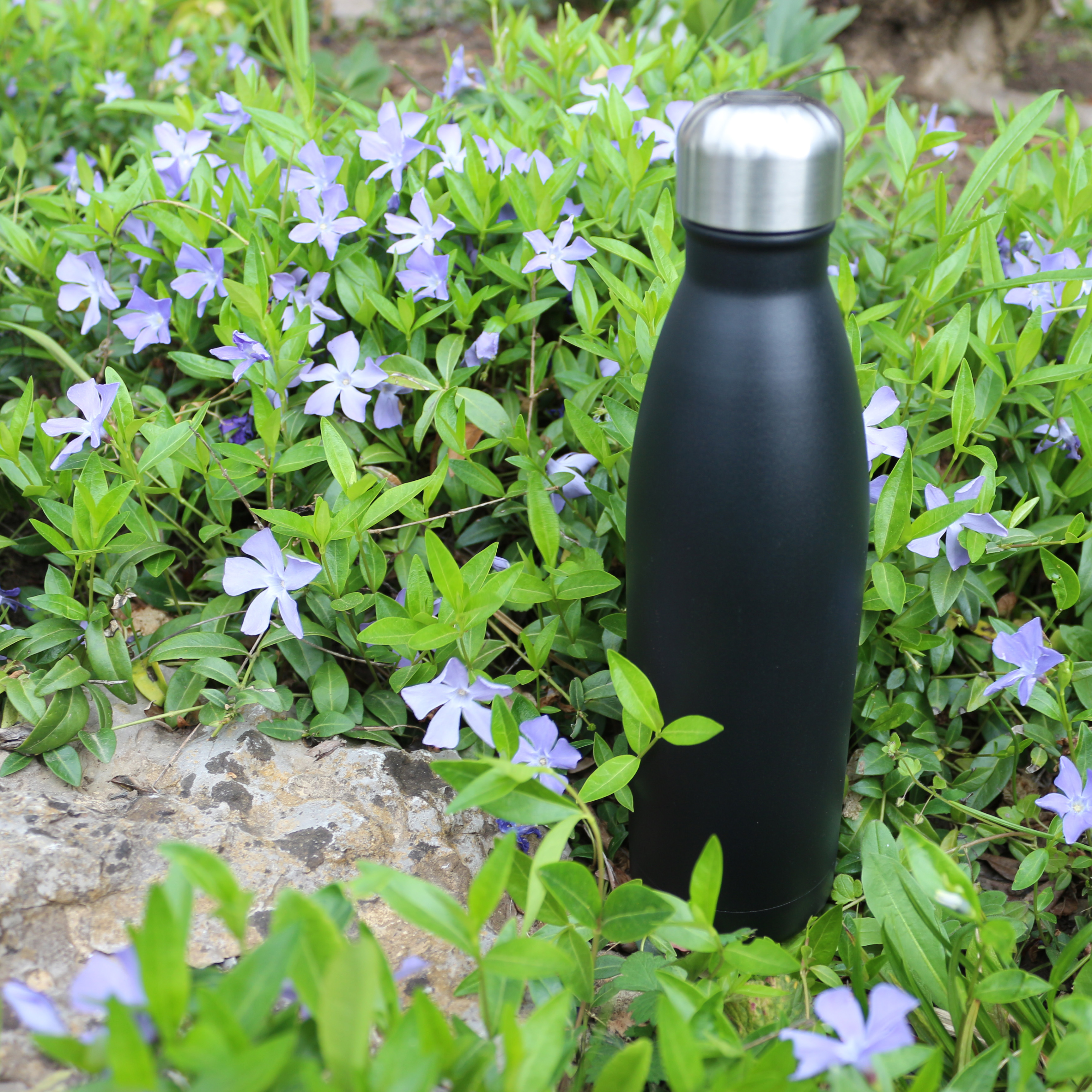 Iso-Trinkflasche matt schwarz