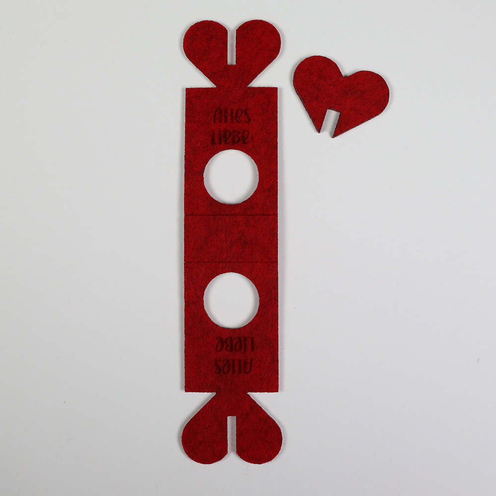 Schokokugelhalter Herz