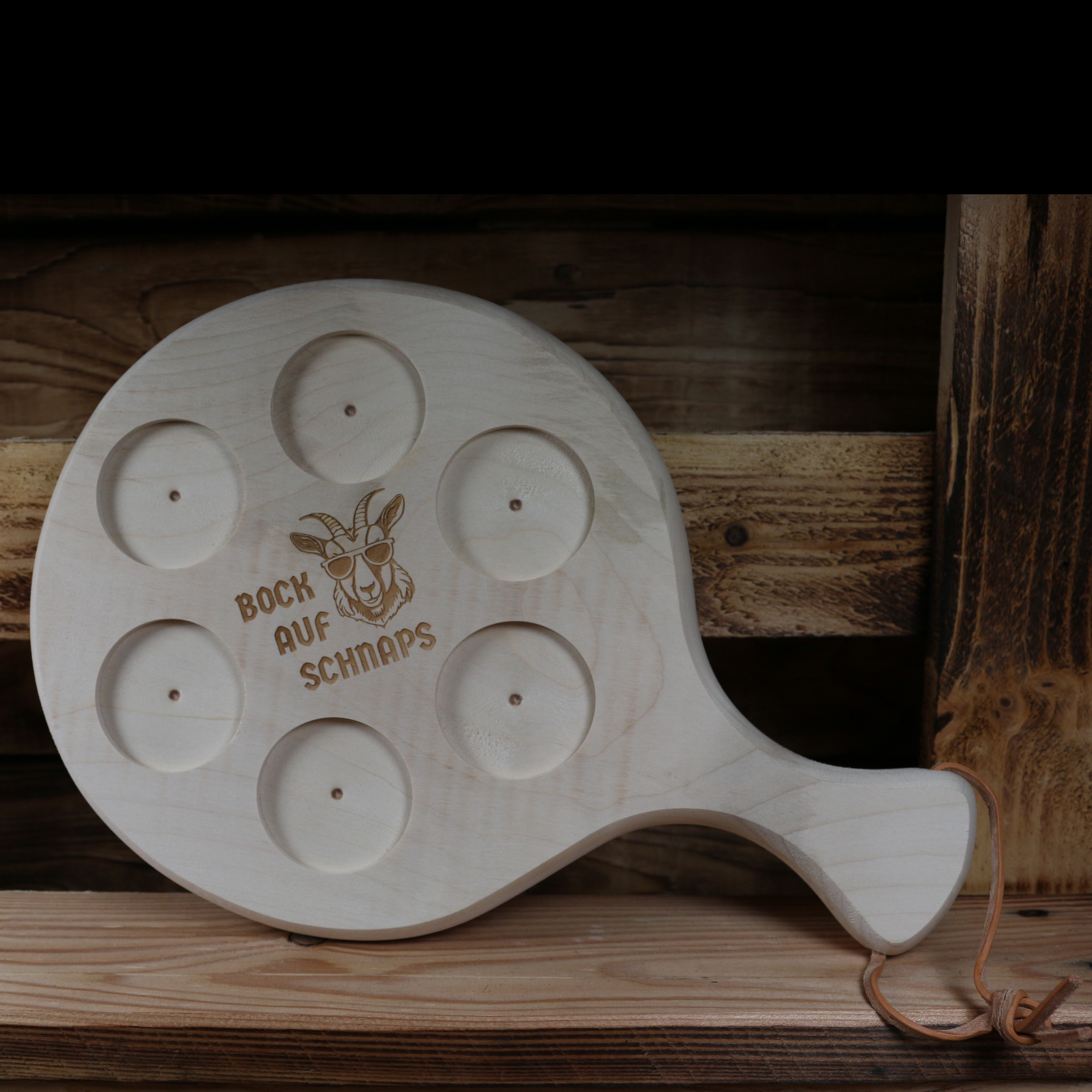 Schnapsbrett "Bock auf Schnaps"