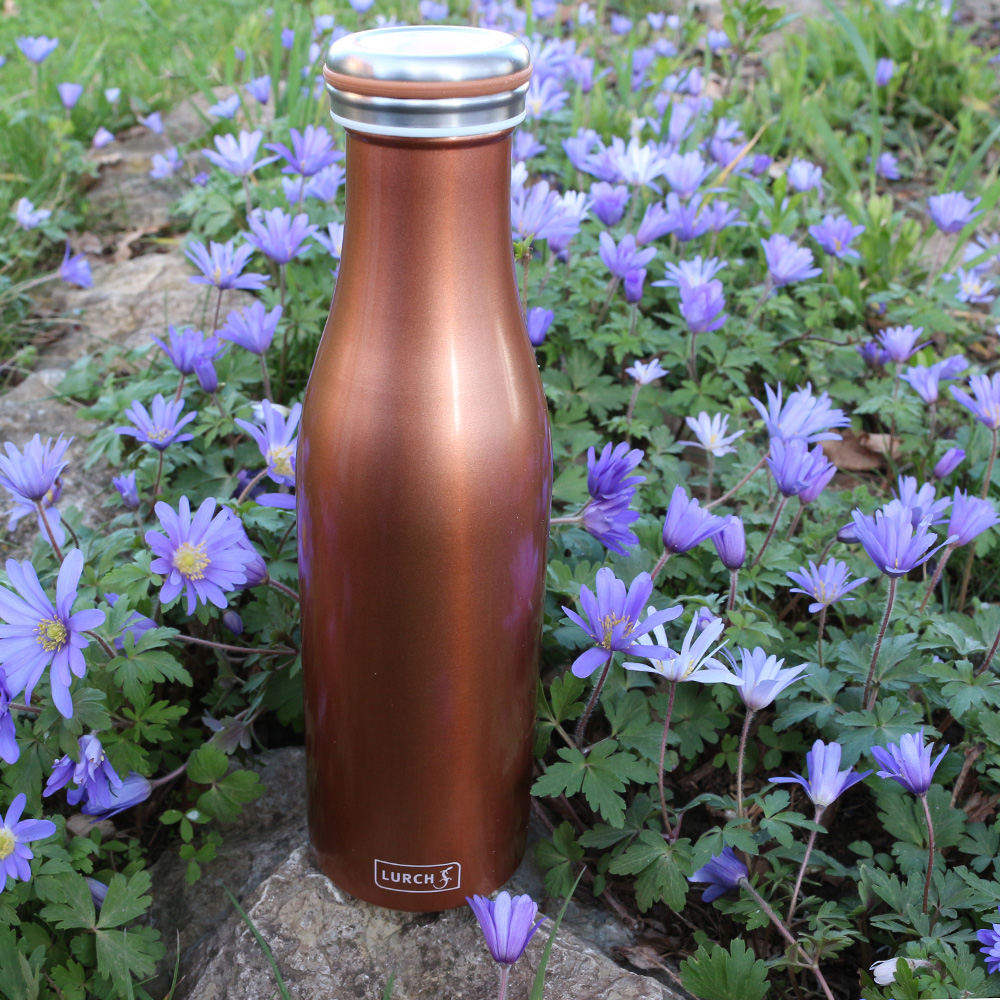 Isolierflasche Edelstahl 0,5l bronze metallic