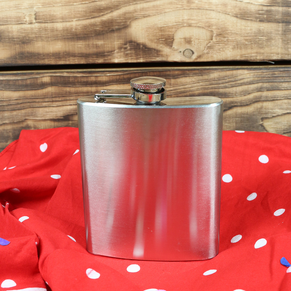 Flachmann 200ml -  silber