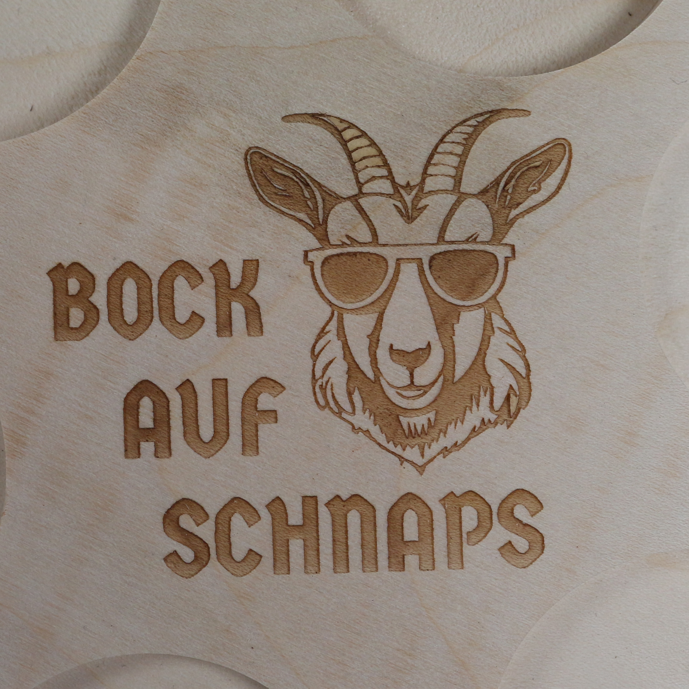 Schnapsbrett "Bock auf Schnaps"