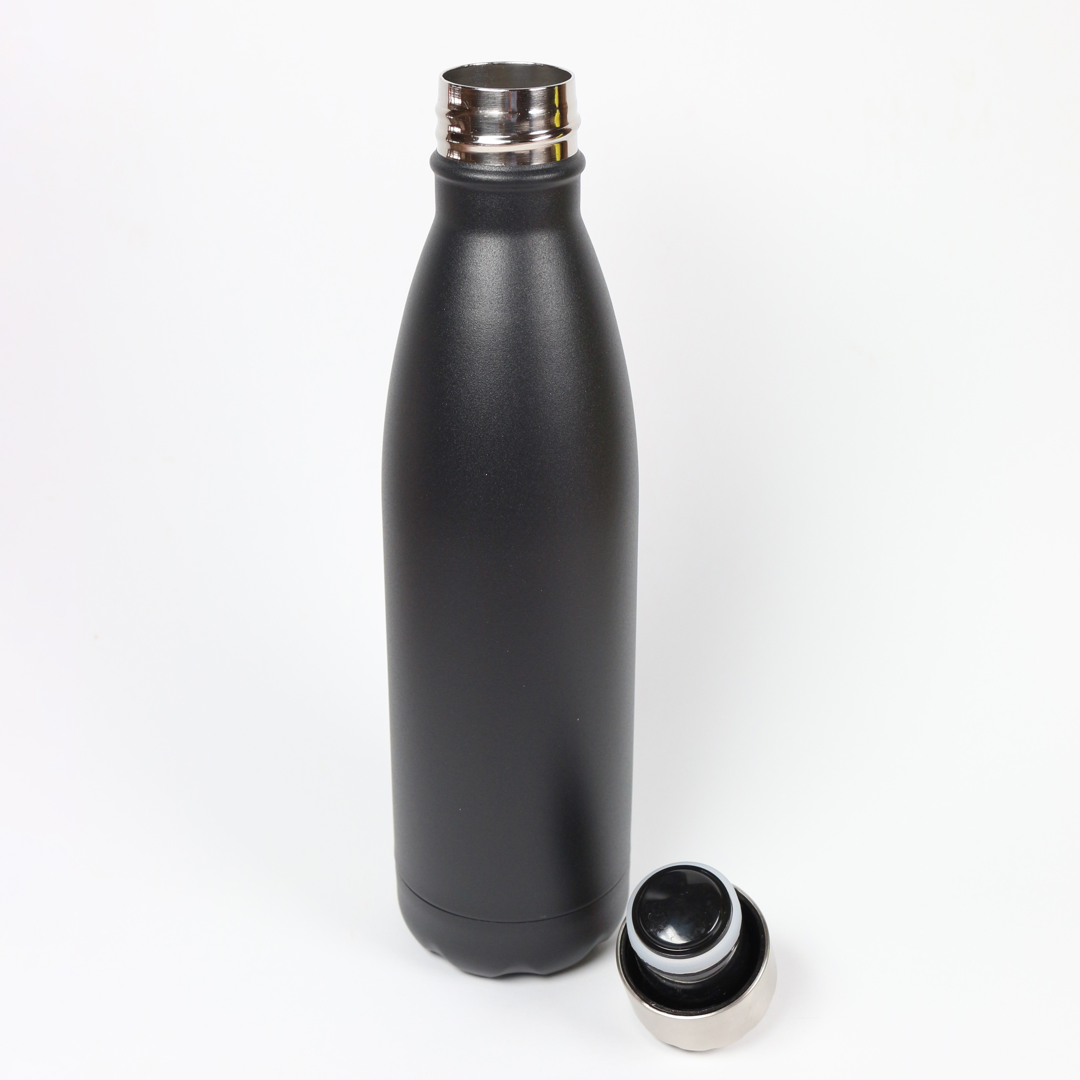 Iso-Trinkflasche matt schwarz