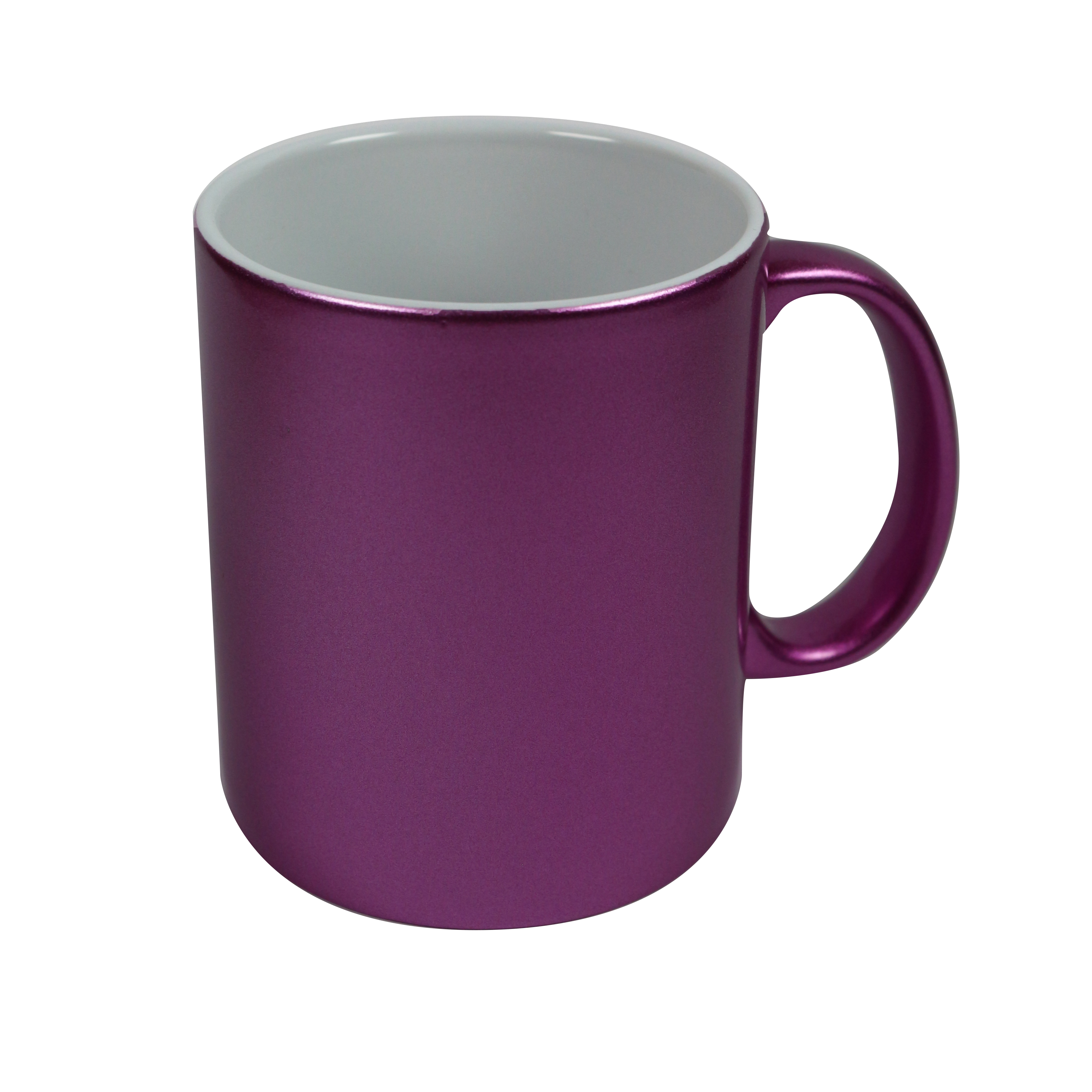 Tasse in Pink mit Perlglanz-Effekt