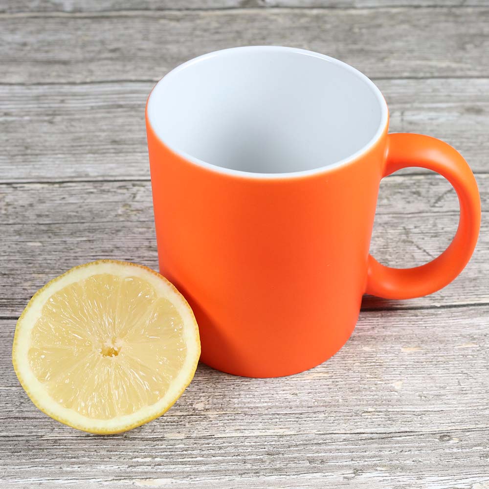 Tasse neonfarben orange