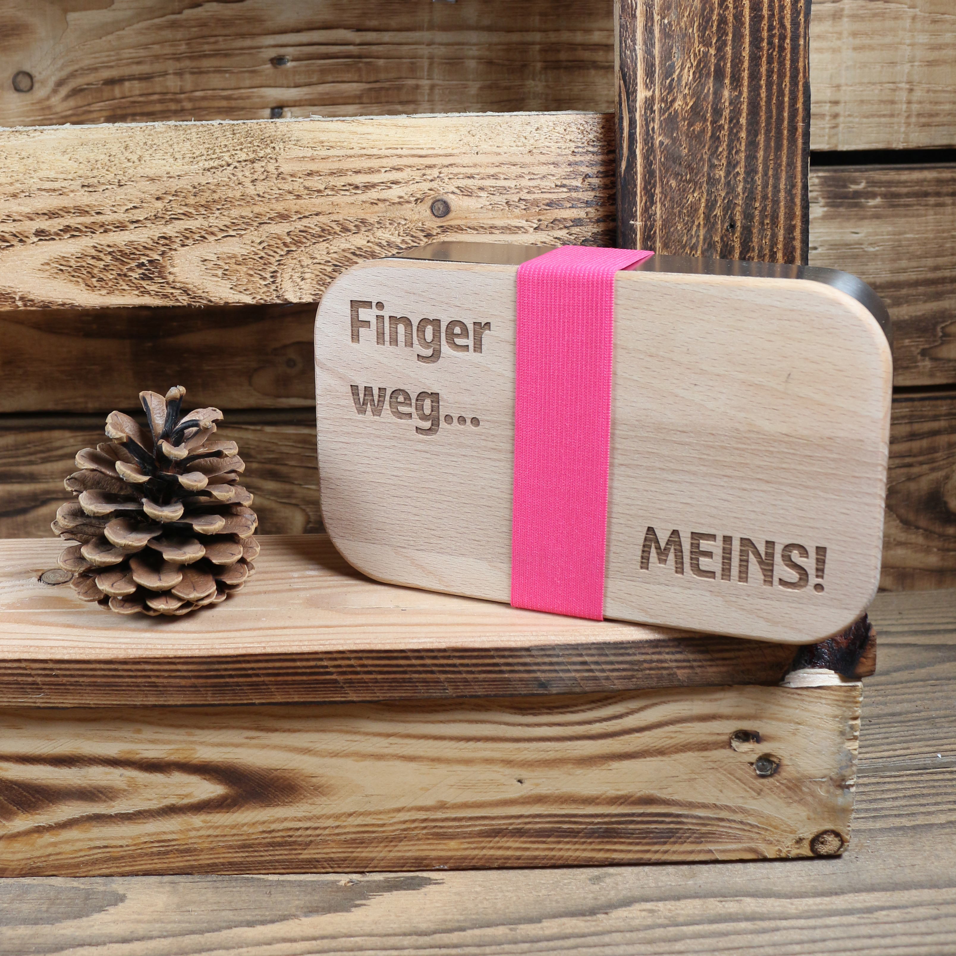 Lunchbox "Premium Waldpicknick""Finger weg... meins"