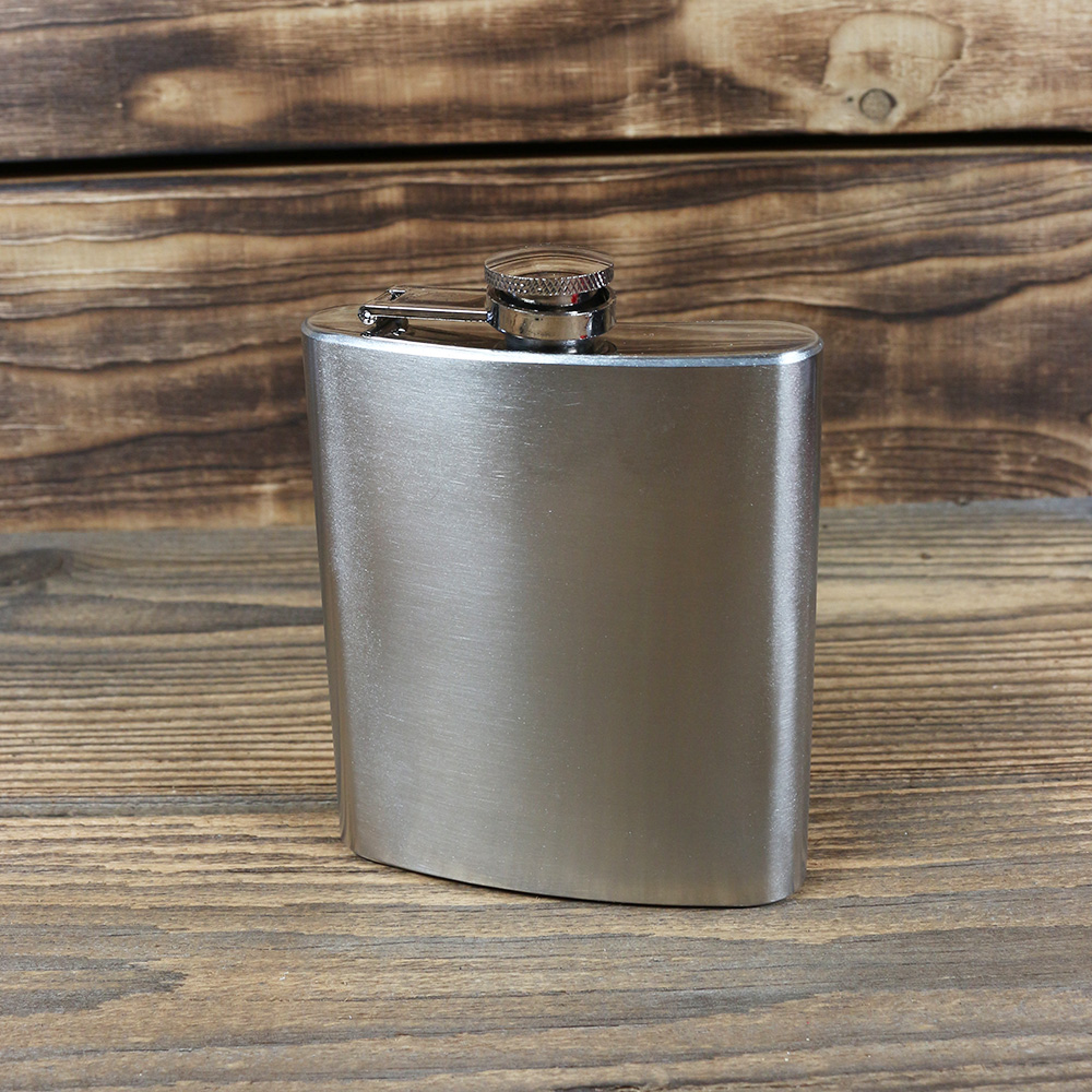Flachmann 200ml -  silber