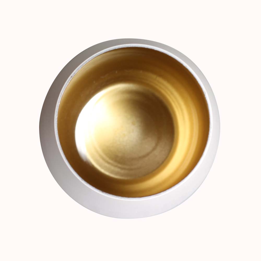 Wasserglas "Elements" weiß gold 