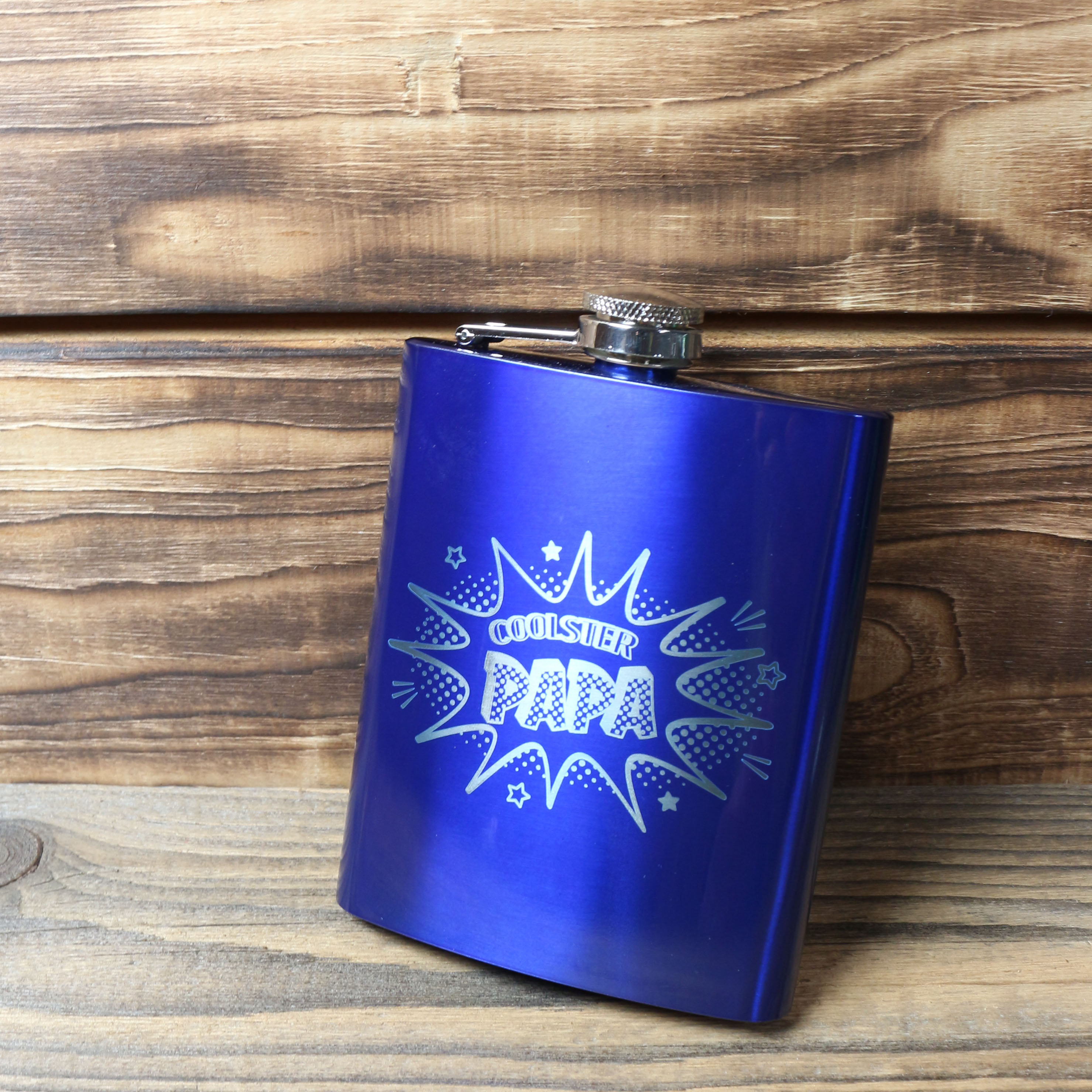 Flachmann mit Lasergravur  "Coolster Papa"