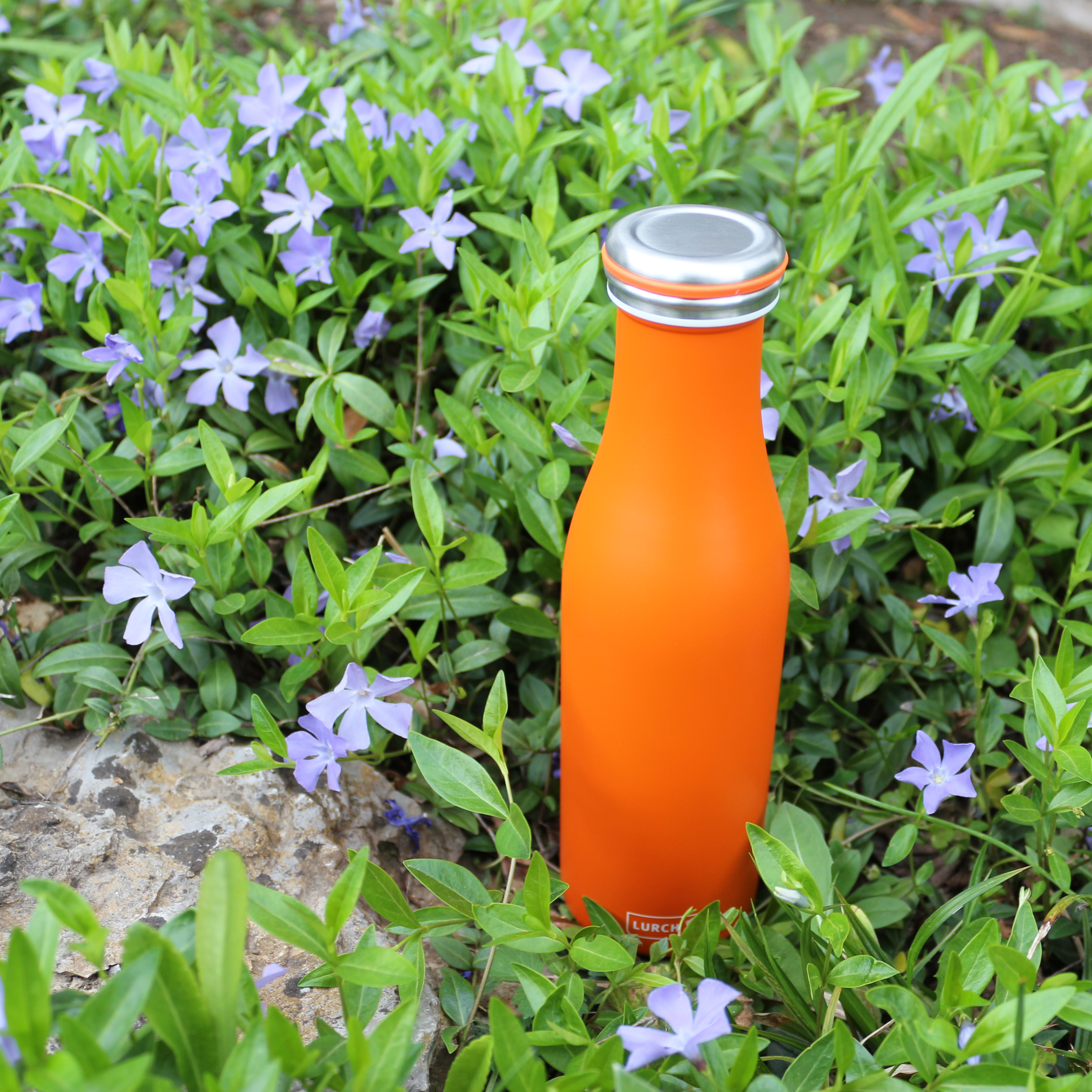 Isolierflasche Edelstahl 0,5l orange