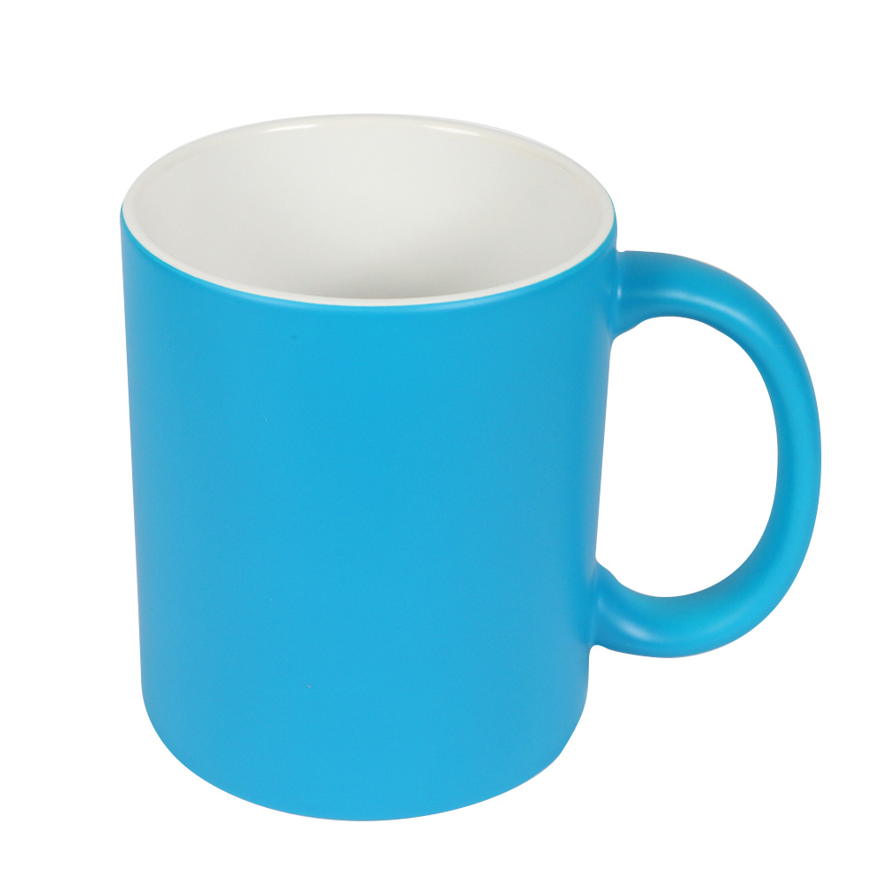 Tasse neonfarben hellblau