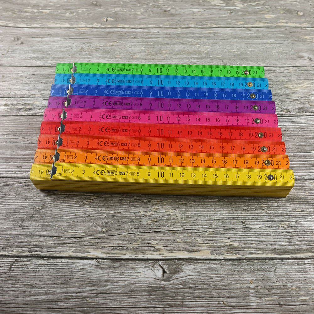 Meterstab / Zollstock - 2m hellblau