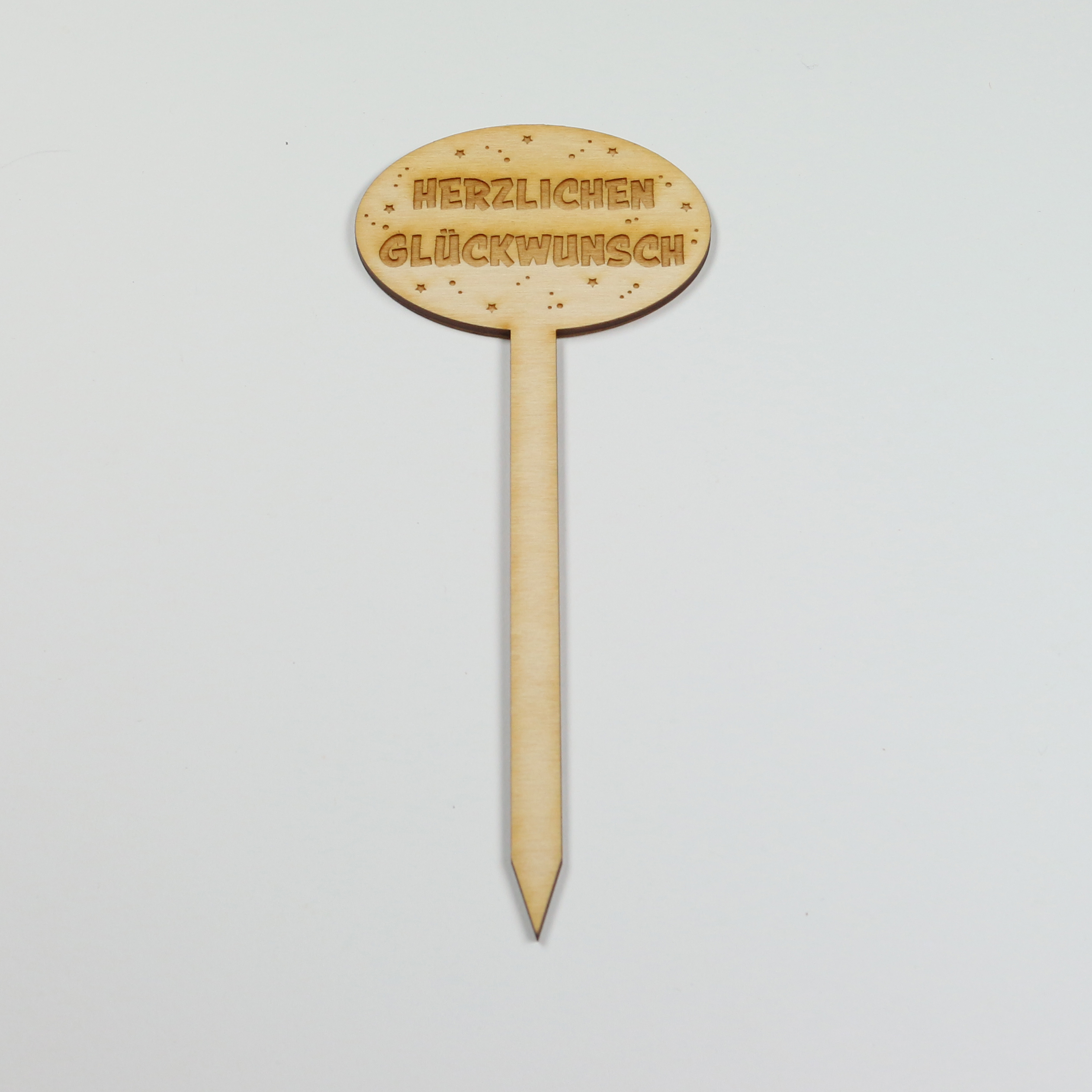 Pflanzenstecker "Herzlichen Glückwunsch"