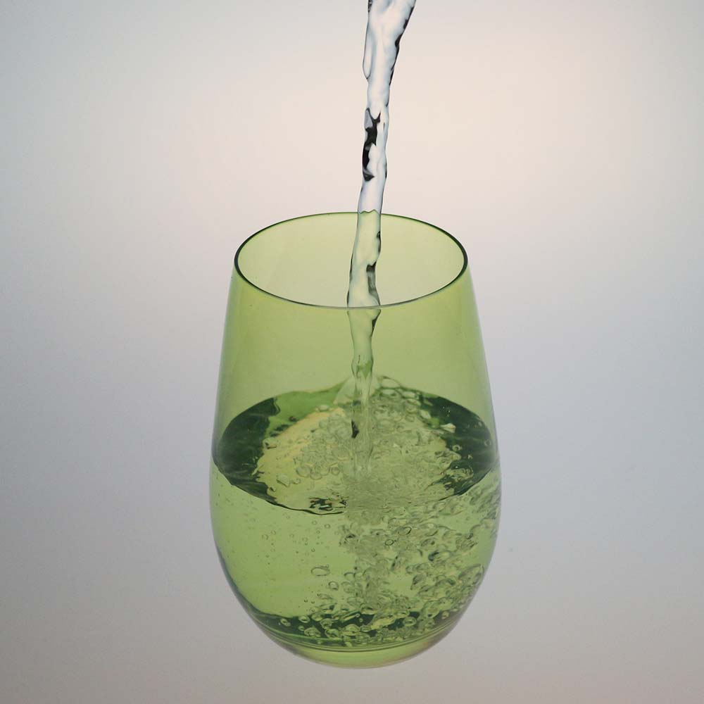 Wasserglas "Elements" grün