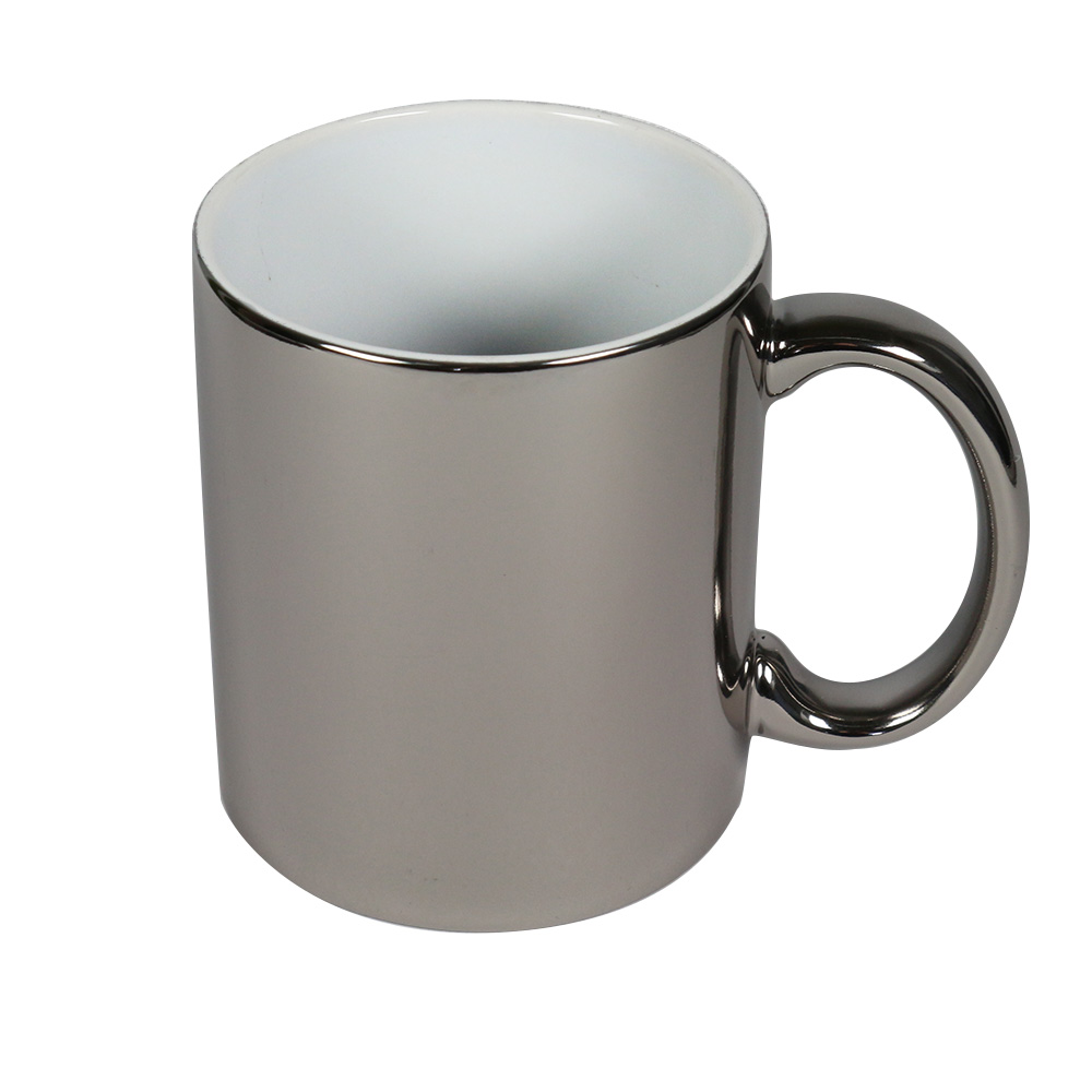 Metallic-Effekt Tasse silber