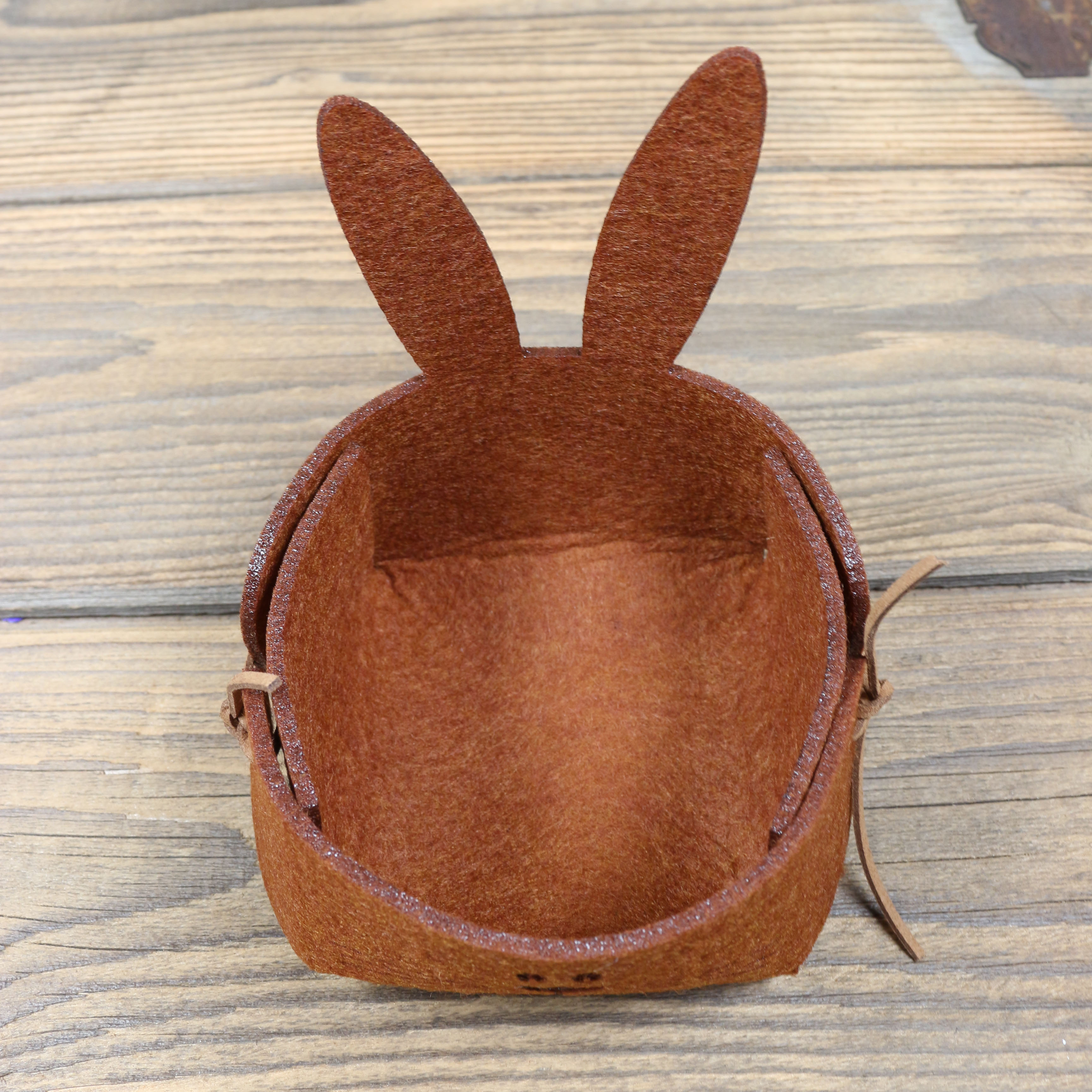 Osterkörben "Hase" hellbraun