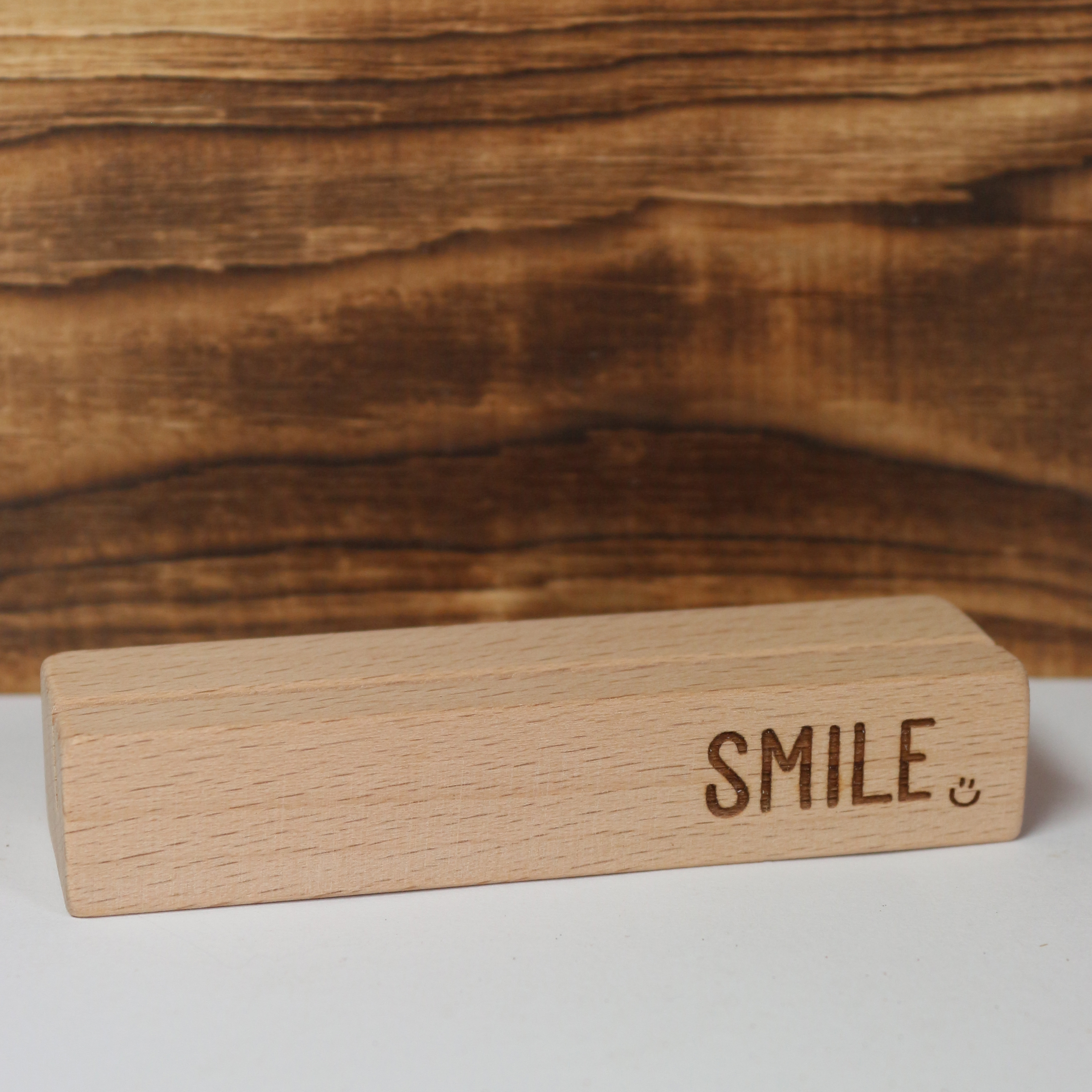 Kartenhalter für Gutschein oder Foto "Smile"