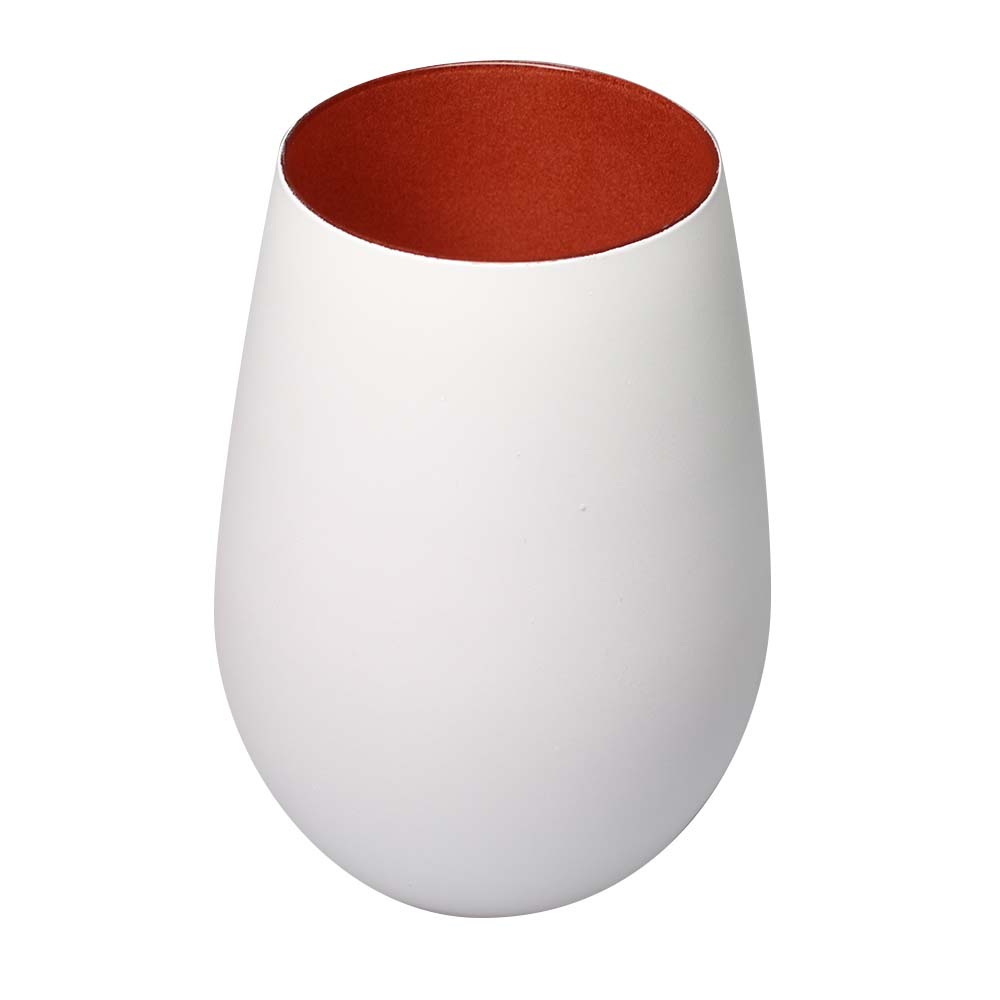 Wasserglas "Elements" weiß bronze