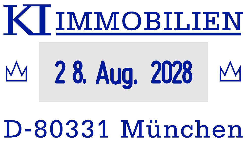 5430 trodat Professional Datumstempel 41 x 24 mm  Stempelkissen: blau