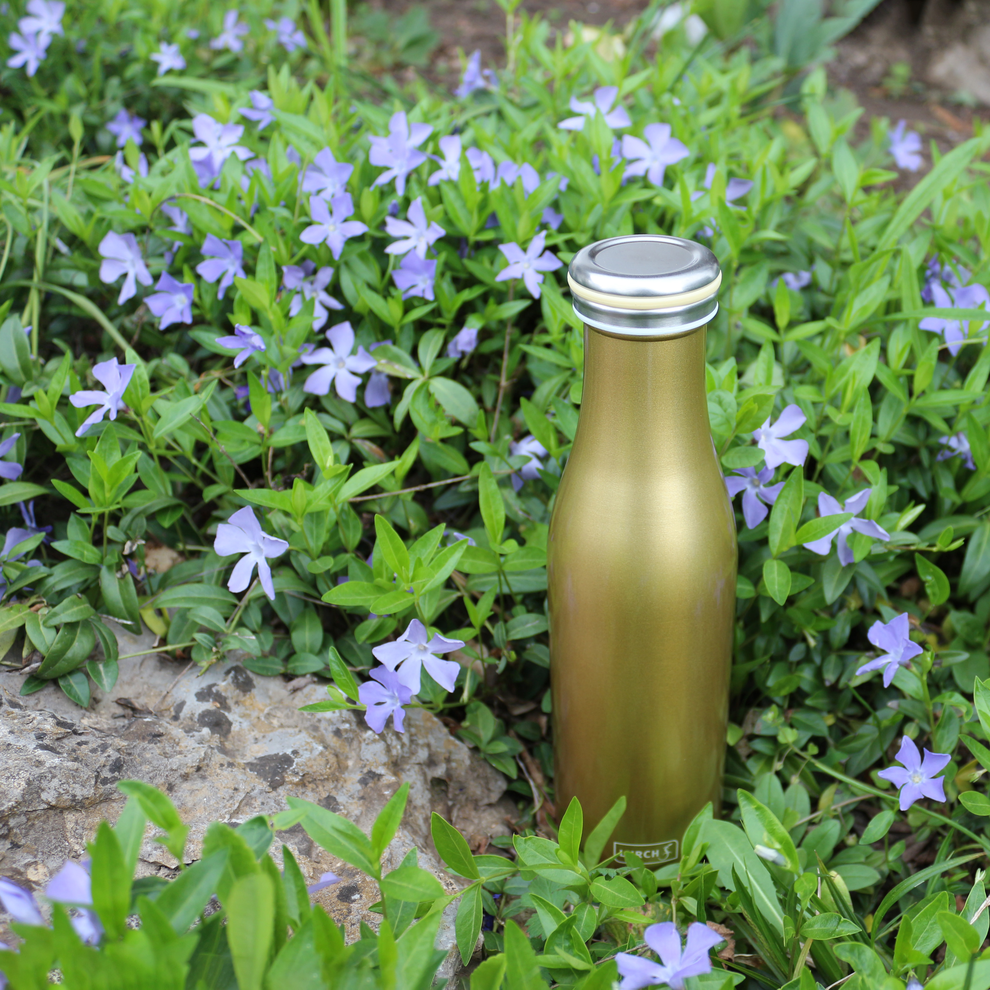 Isolierflasche Edelstahl 0,5l gold metallic