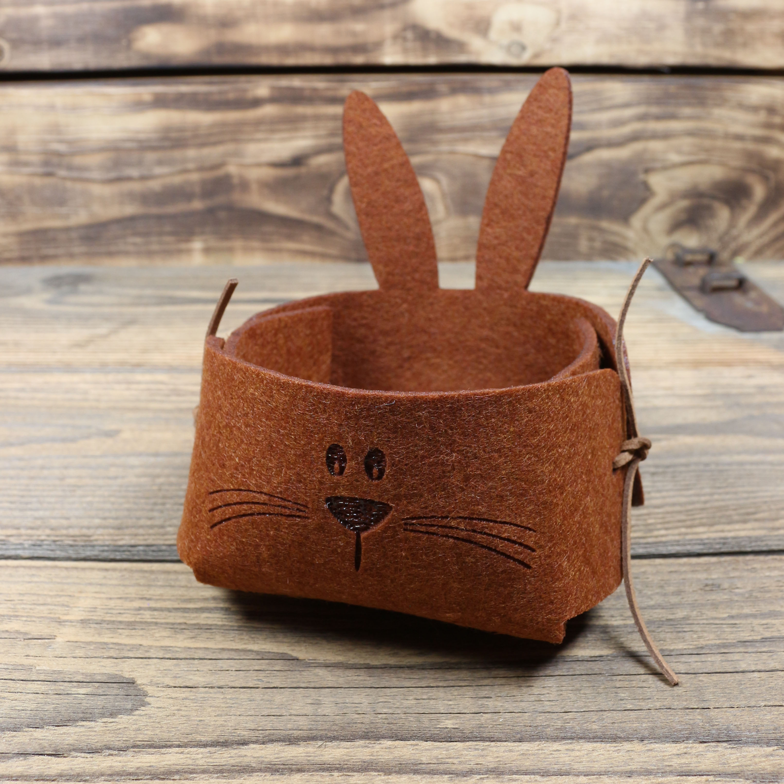 Osterkörben "Hase" hellbraun