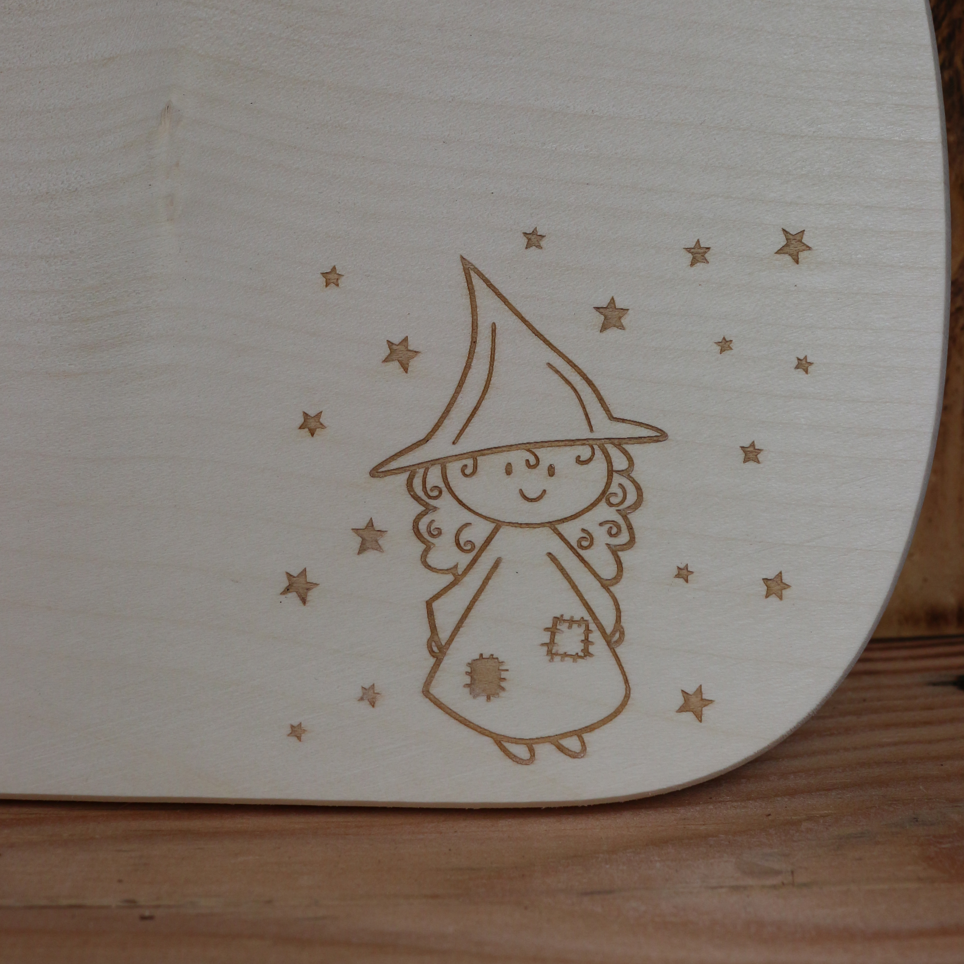 Schneidebrett "Kleine Hexe"