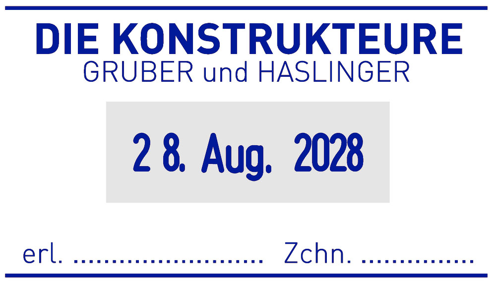 5440 trodat Professional Datumstempel 49 x 28 mm  Stempelkissen: blau