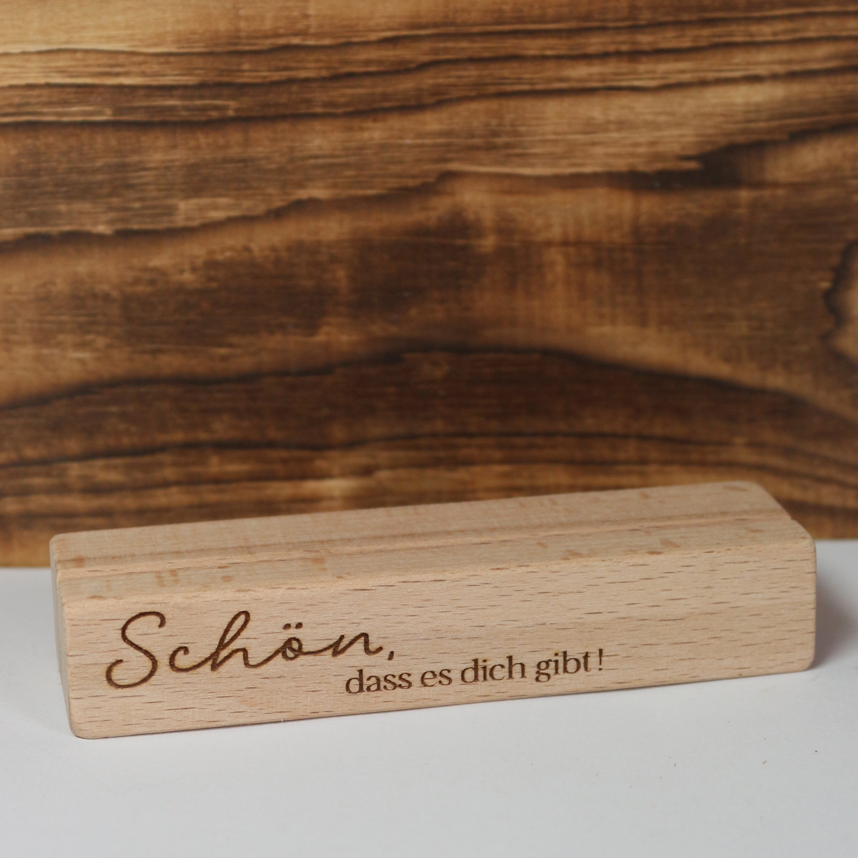 Kartenhalter für Gutschein oder Fotos "Schön, dass es Dich gibt"